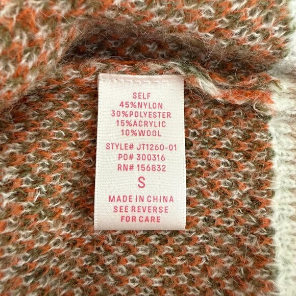 So Me Floral Intarsia Button-Up Sweater Cardigan Size S - Picture 10 of 11